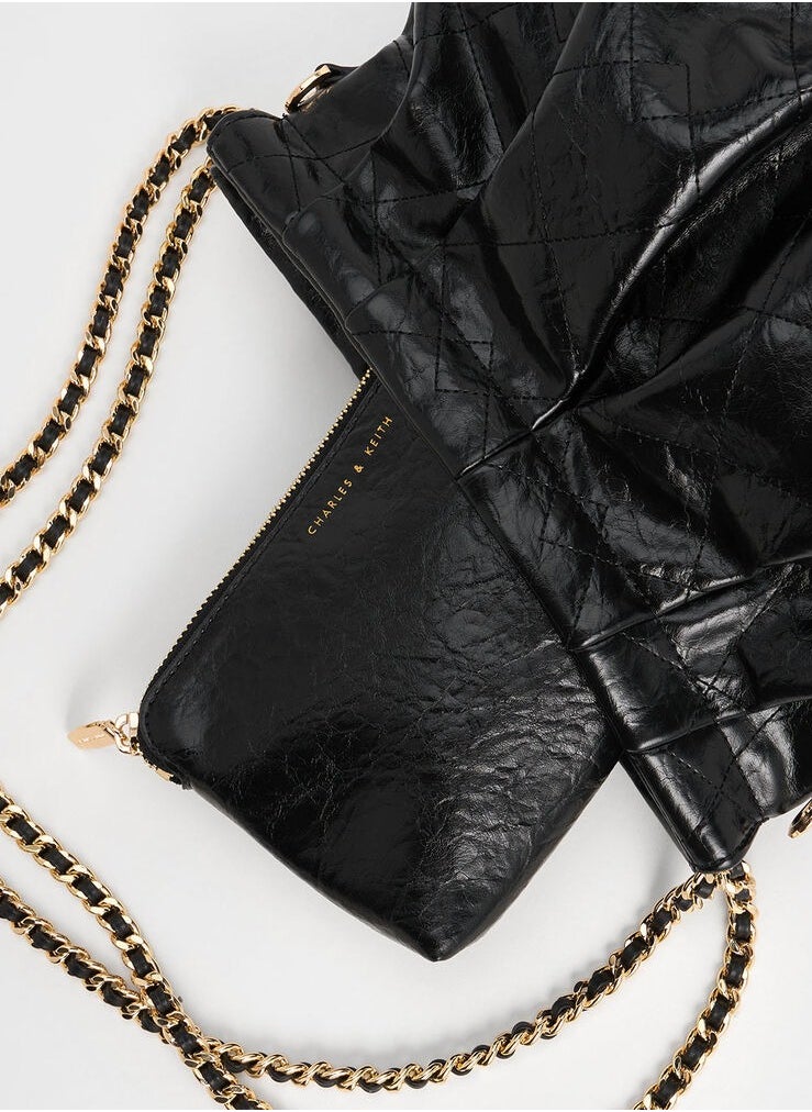 Apfra Quilted Chain-Handle Bag