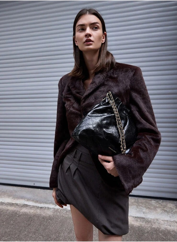 Apfra Quilted Chain-Handle Bag