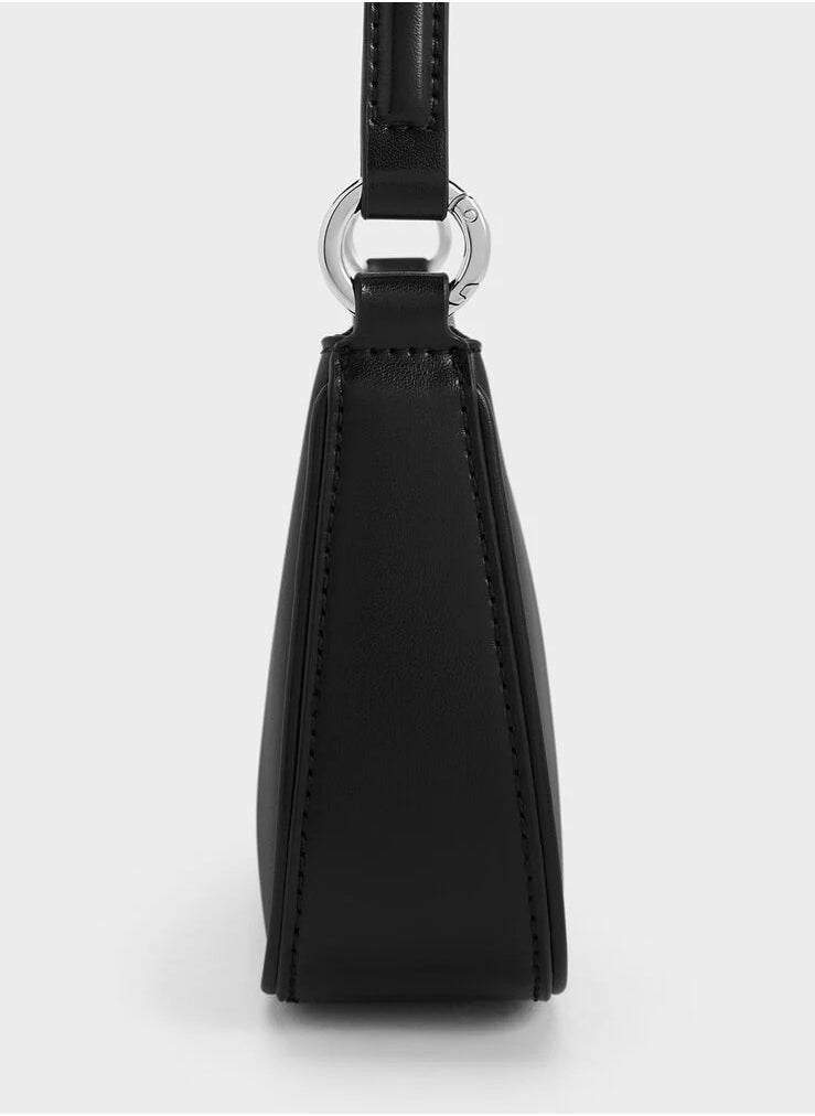Elspeth Metallic Curved Shoulder Bag
