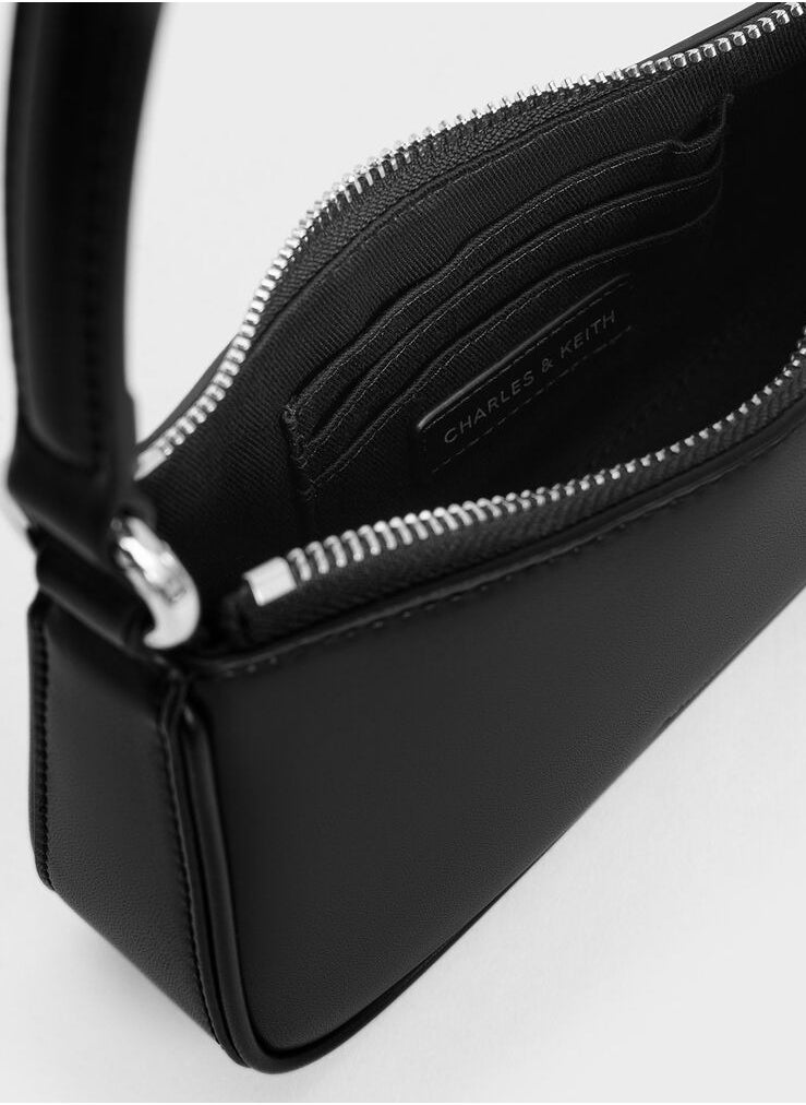 Elspeth Metallic Curved Shoulder Bag