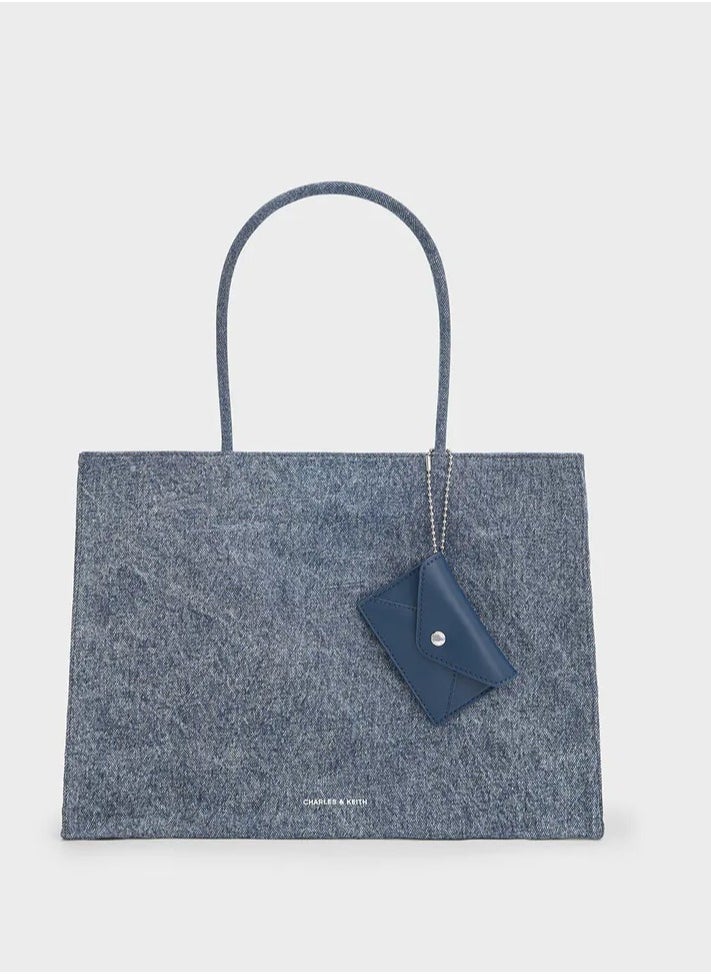 Large Matina Crinkle-Effect Tote Bag