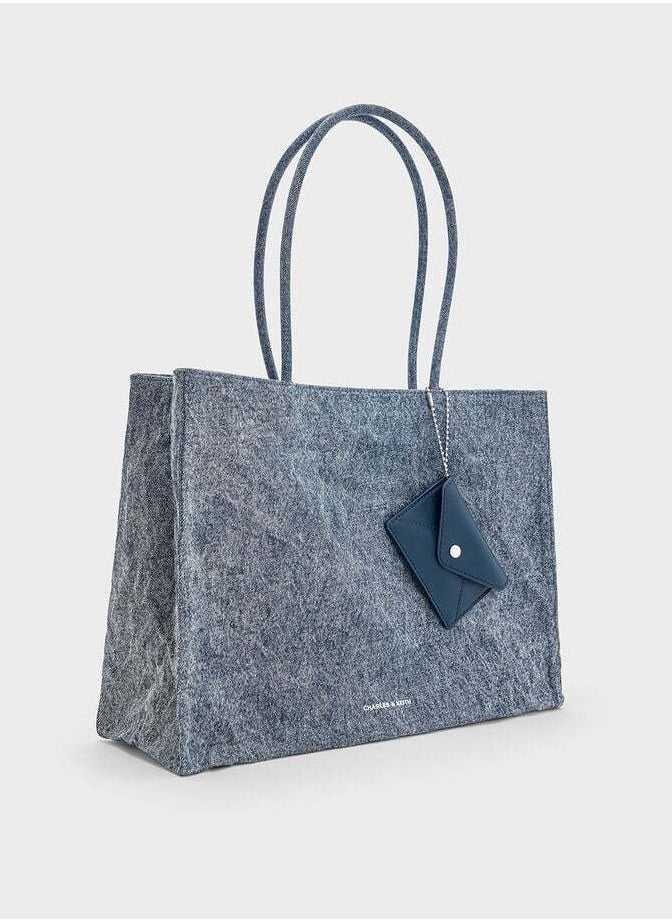 Large Matina Crinkle-Effect Tote Bag