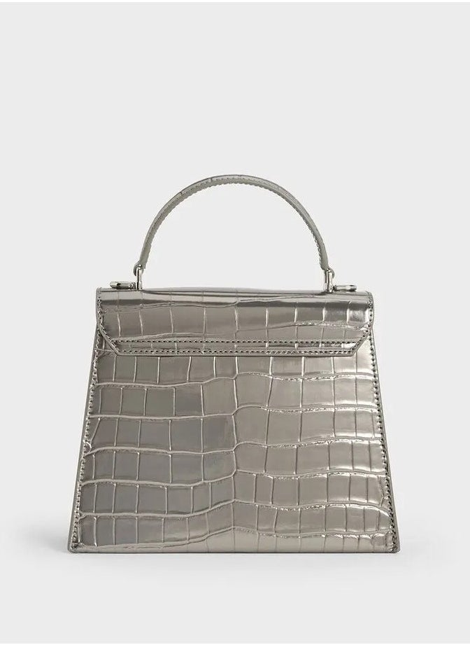 Charles & Keith Samantha Envelope Top Handle Bag