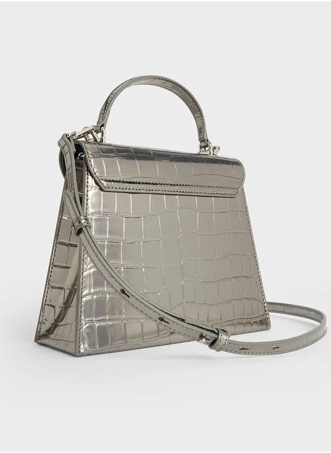 Charles & Keith Samantha Envelope Top Handle Bag