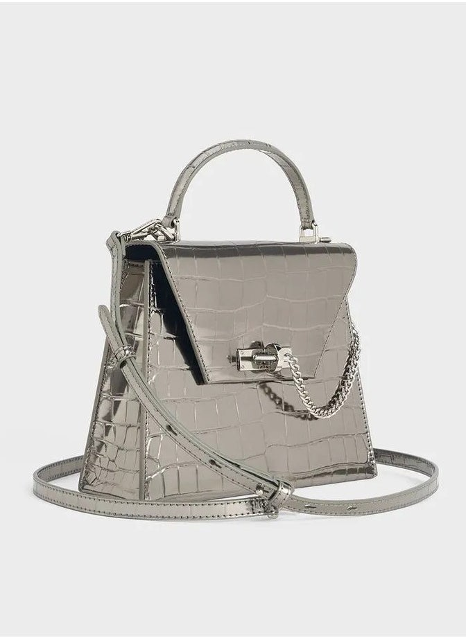 Charles & Keith Samantha Envelope Top Handle Bag