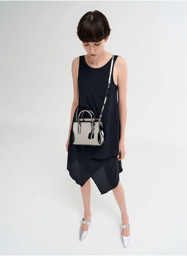 Rene Structured Top Handle Bag