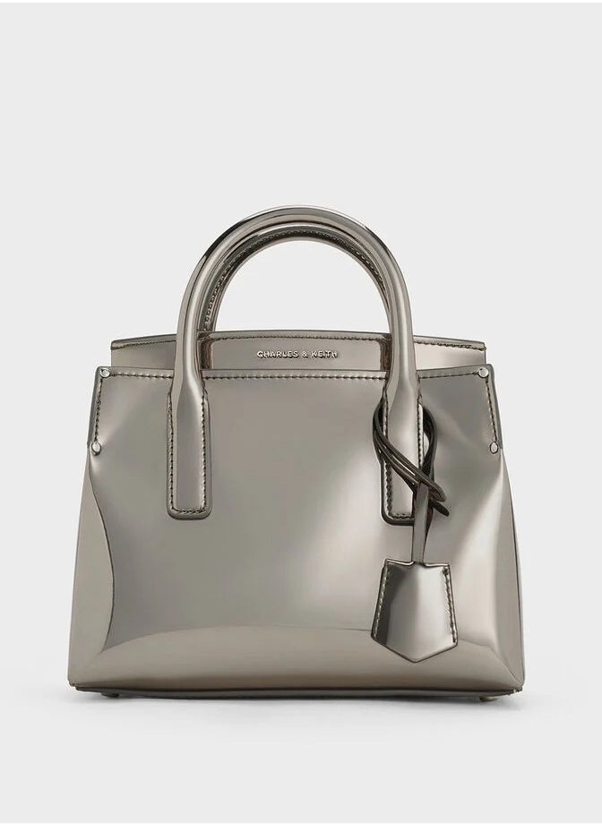 Rene Structured Top Handle Bag