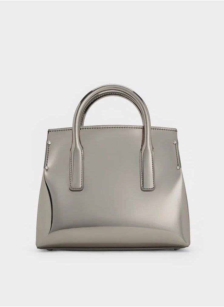 Rene Structured Top Handle Bag