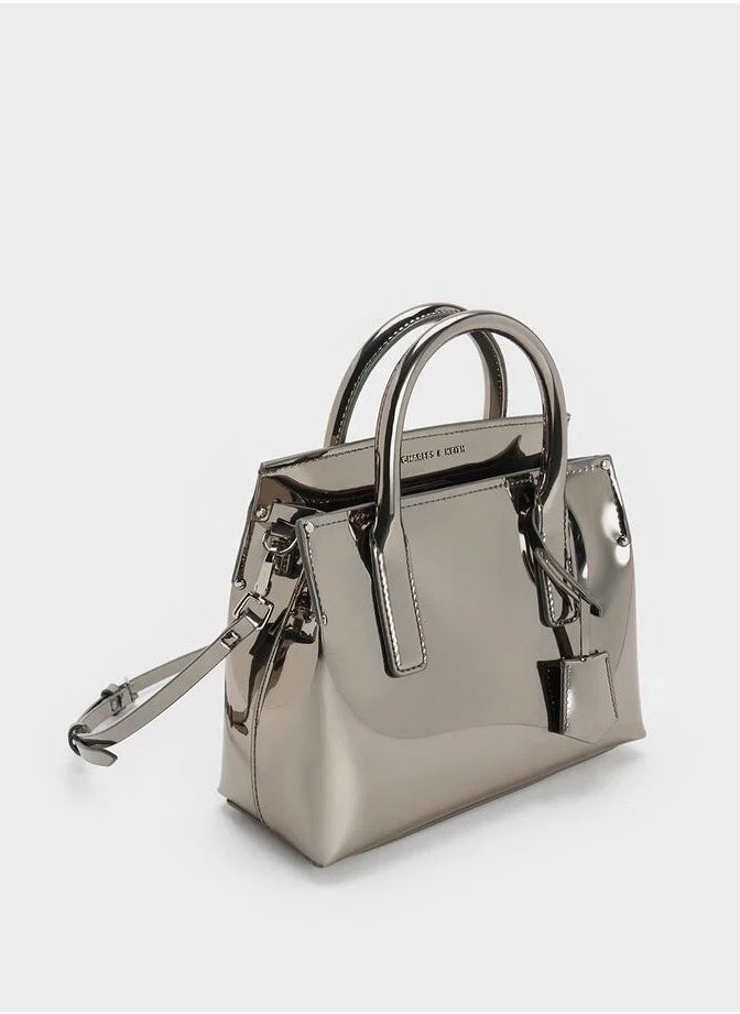 Rene Structured Top Handle Bag