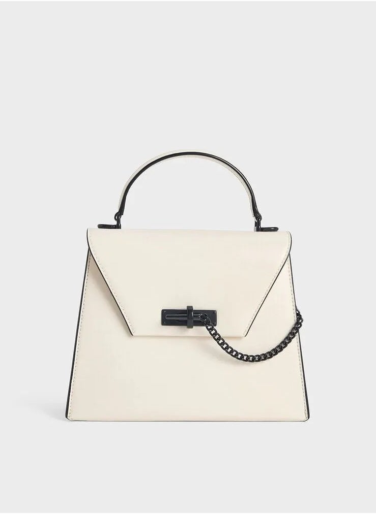 Charles & Keith Samantha Envelope Top Handle Bag