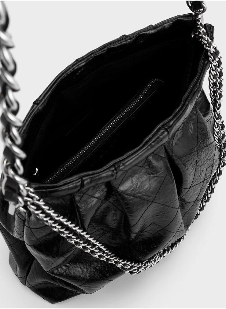 Apfra Quilted Chain-Handle Bag