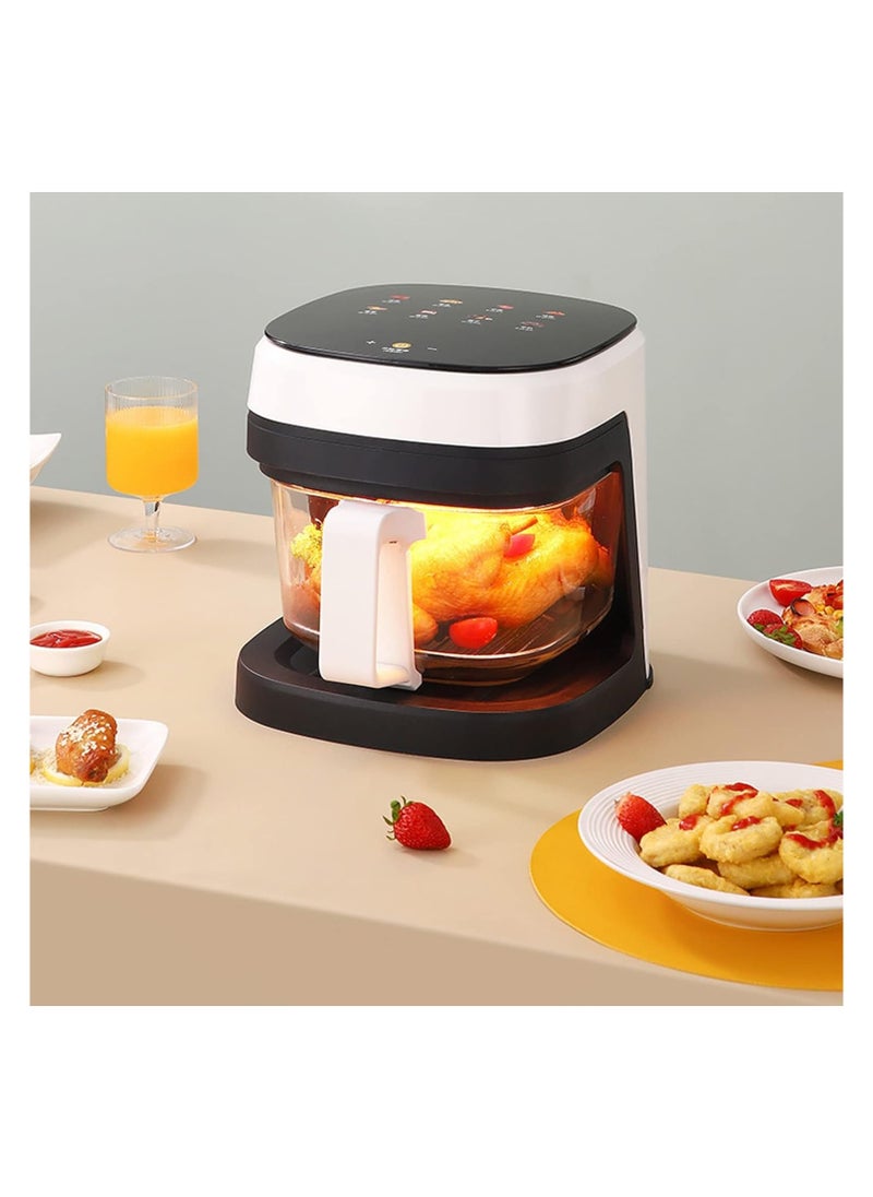 Visual Air Fryer 8.5L - Fully Automatic Electric Fryer, Multifunctional Cooker with Turbo Air Circulation, Digital Touch Panel, and Oil-Free Cooking