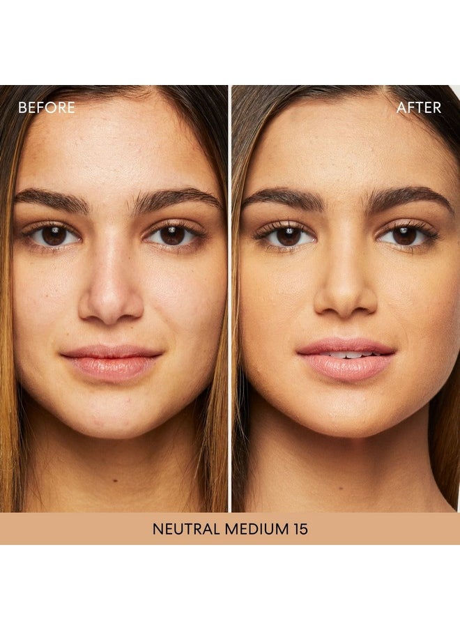 bareMinerals Original Matte Loose Mineral Foundation SPF 15, Powder Foundation Makeup, Buildable Coverage, Reduces Shine, Talc Free Foundation, Vegan