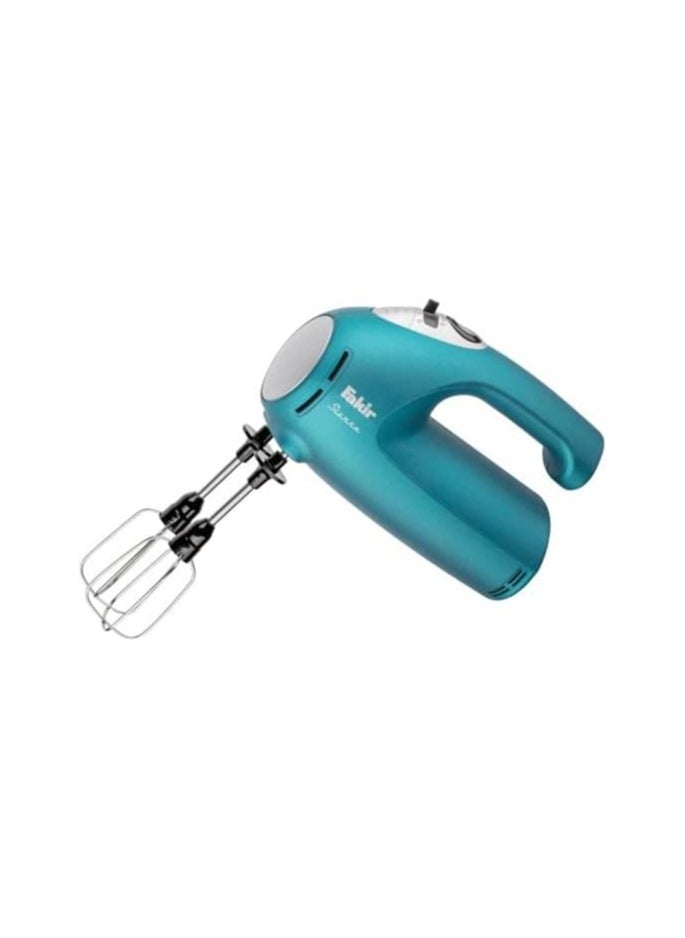 Fakir Sierra Hand Mixer - Turquoise, 425W Power, 4 Speeds with Turbo Function & Storage Box