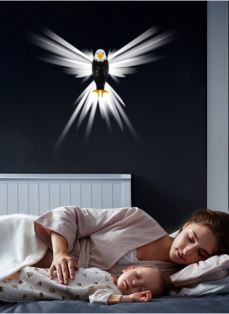 Eagle Wall Light Eagle Night Light With Remote Control Magnetic Wall Mounted Eagle Lamp For Bedroom Living Room Hallway Battery Operated And Removable Charging Eagle Light