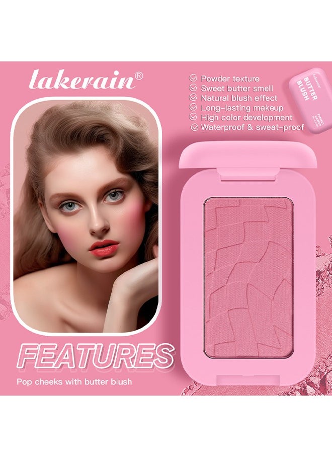 Butter Blush,Perfect Makeup,Professional Makeup Buttermelt Blush, Powder Blush, up to 12 H Wear, Fade & Transfer Resistant,5G #01