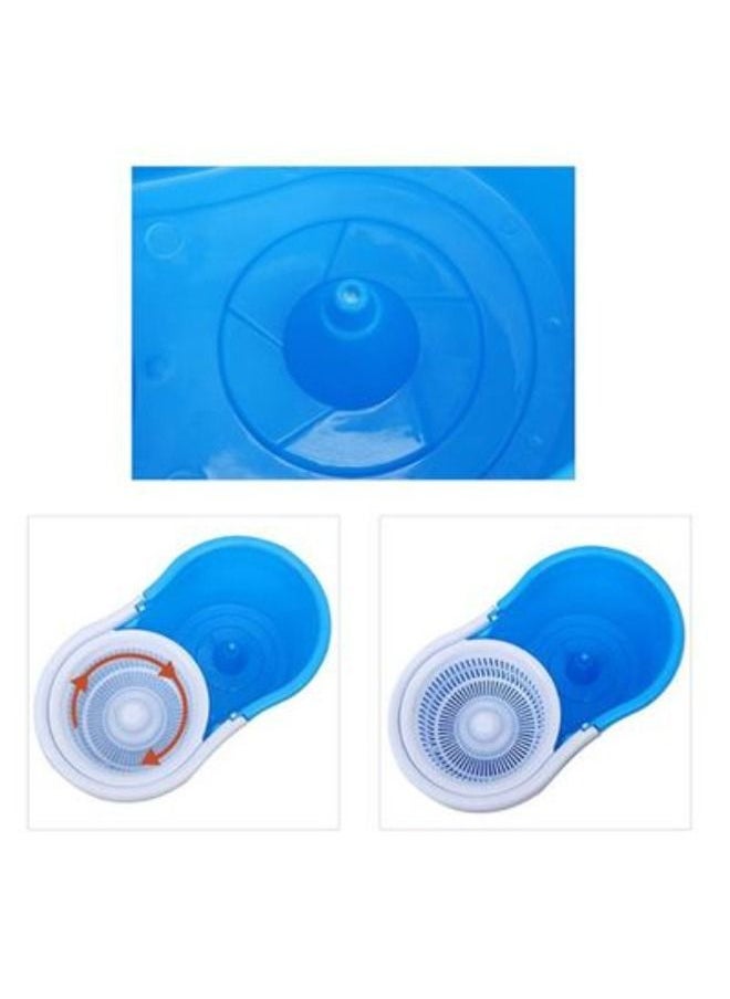 2 Drives Easy Life 360 Rotation Spin Mop With Stainless Steel Basket And Spinning Mop Bucket Magic Spin Dust Mop Blue