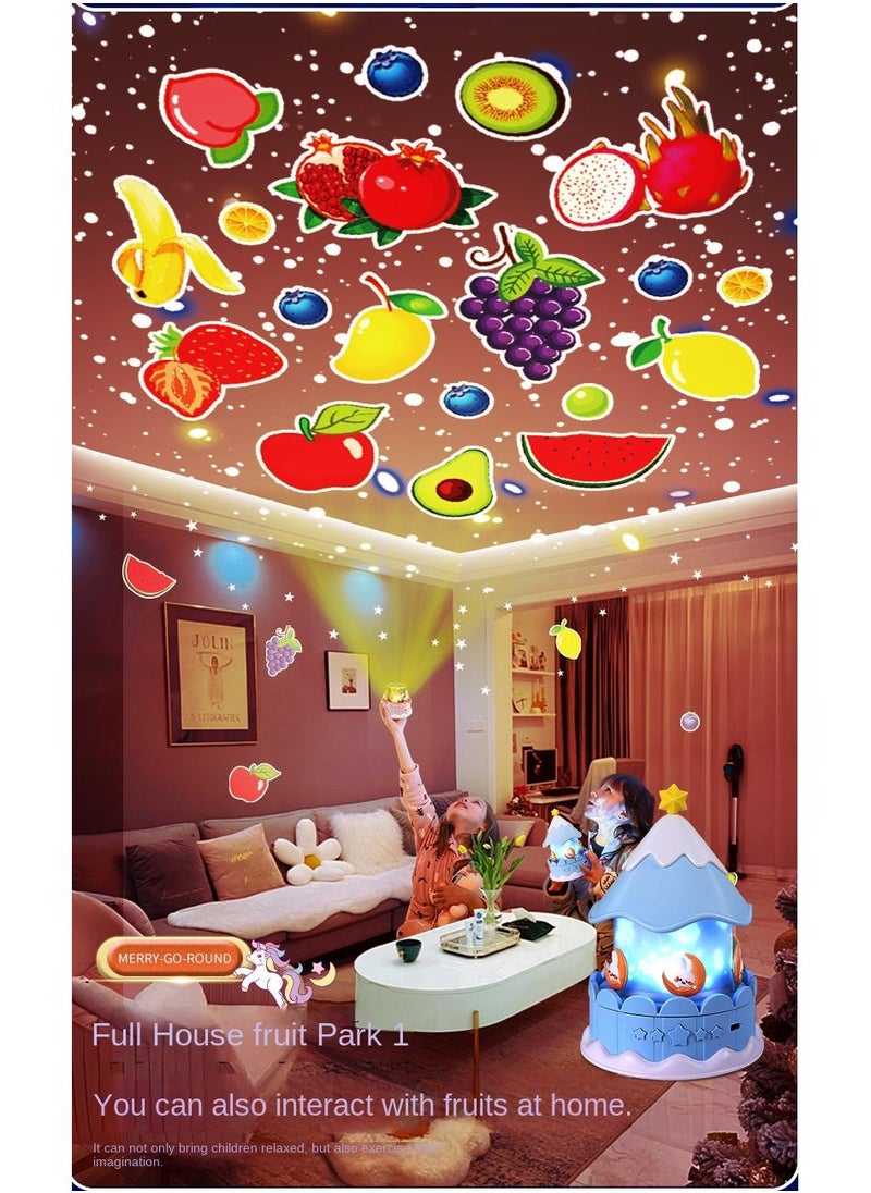 Carousel Projection Light Gift Music Box Starry Sky Light