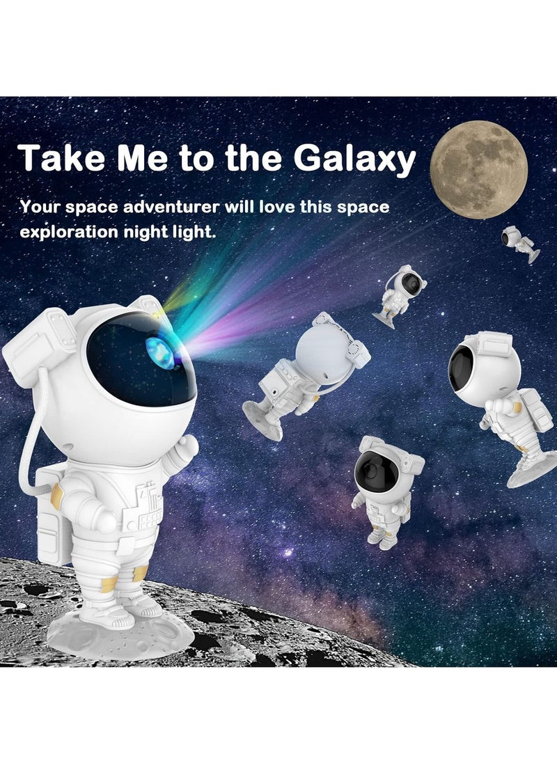Star Projector Night Lights Kids Room Decor Aesthetic Astronaut Nebula Galaxy Projector Night Light Remote Control Timing and 360°Rotation Magnetic Head Lights for Bedroom Gaming Room Decor