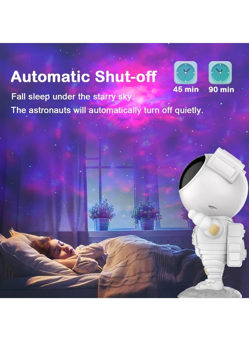 Star Projector Night Lights Kids Room Decor Aesthetic Astronaut Nebula Galaxy Projector Night Light Remote Control Timing and 360°Rotation Magnetic Head Lights for Bedroom Gaming Room Decor