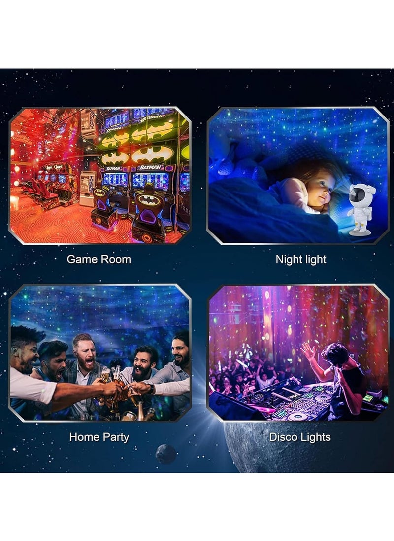 Star Projector Night Lights Kids Room Decor Aesthetic Astronaut Nebula Galaxy Projector Night Light Remote Control Timing and 360°Rotation Magnetic Head Lights for Bedroom Gaming Room Decor