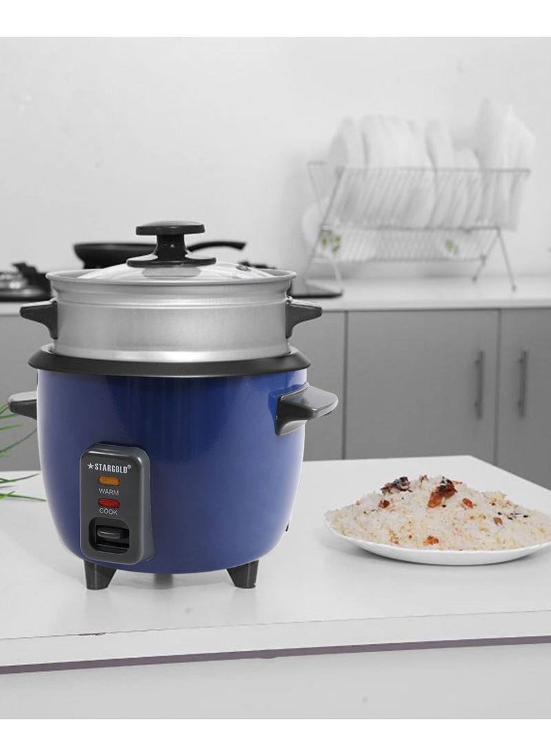 Electric Rice Cooker 0.6 L 350 W Blue/Black