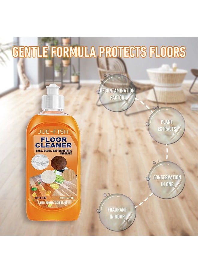 Floor Cleaner,Wood Floor Polish and Restorer 100 Ml Bundle Natural Shine Removes Scratches Leaves Protective Layer 100ML