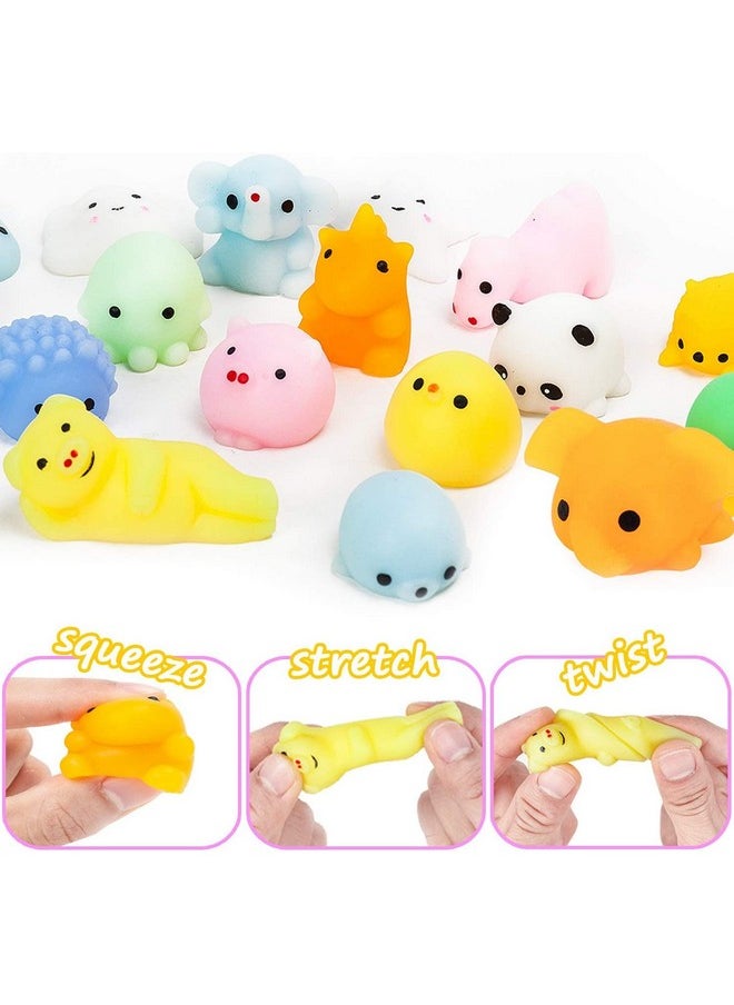 Pack Of 25 Squishy Toys Squishies Animals Squeeze Toys Stress Balls Cute Birthday Party Favors Squishy Toy For Kids, Multicolor