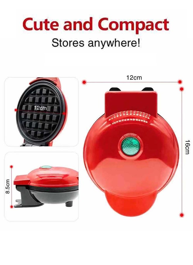 Mini Waffle Maker - Made With Premium Quality Plastic & Non-Stick Coating - Small Pancake Maker For Brownies, Cookies, Quesadillas, Calzones, Hash Browns and Other Foods