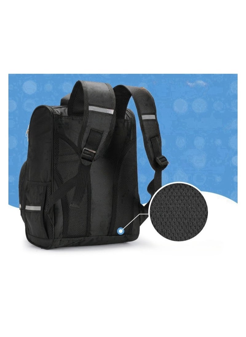 Printed Cartoon Cool Wolf Backpack Student Schoolbag Small Children's Reflective Backpack 37*27*19CM