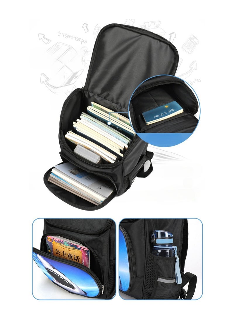 Dinosaur Printed Small Cartoon Schoolbag Children's Safety Reflective Strip Backpack 37*27*19CM