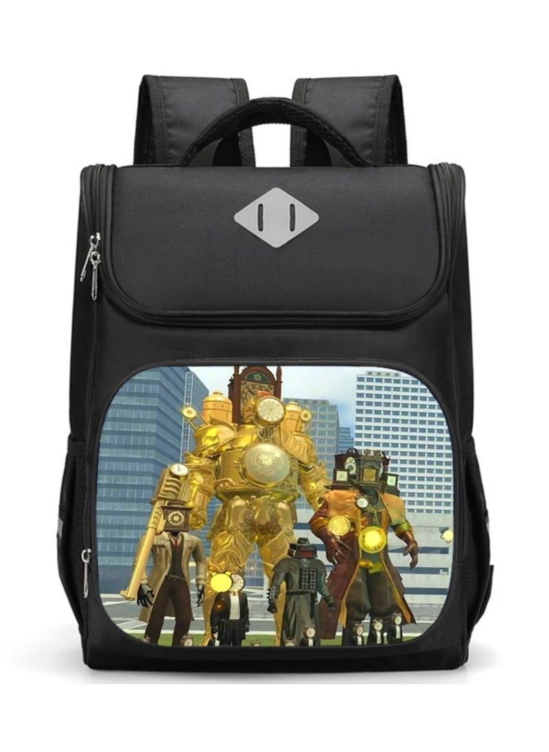 Monitoring Robot Small Cartoon Backpack Children's Safety Reflective Strip Backpack 37*27*19CM
