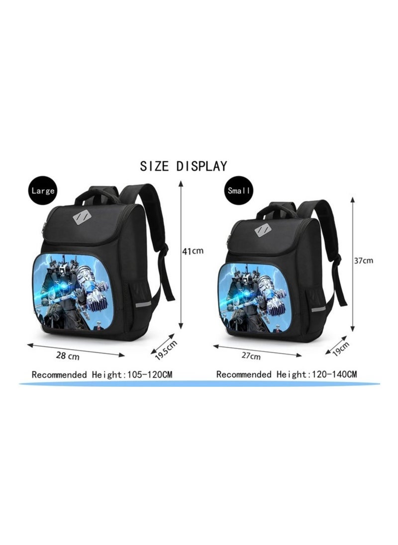 Monitoring Robot Small Cartoon Backpack Children's Safety Reflective Strip Backpack 37*27*19CM