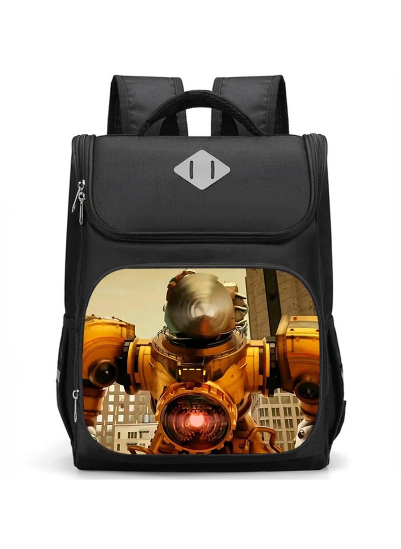 Monitoring Robot Small Cartoon Backpack Children's Safety Reflective Strip Backpack 37*27*19CM