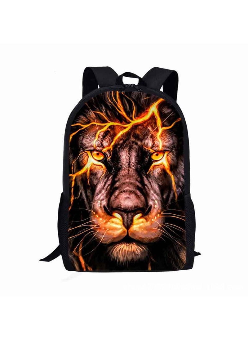 Domineering Lion Cartoon Schoolbag Student Backpack Children's Printed Backpack Large Capacity Simple 44*29*12.5CM