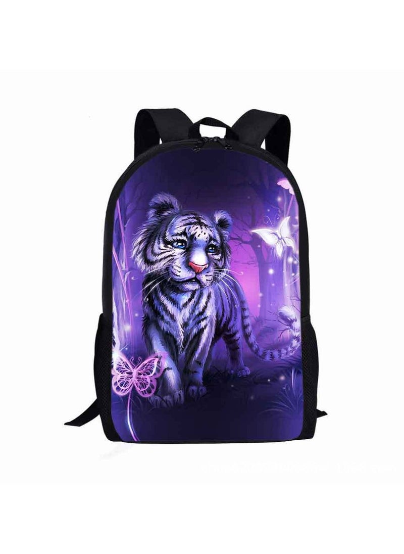 Domineering Tiger Cartoon Schoolbag Student Backpack Children's Printed Backpack Large Capacity Simple 44*29*12.5CM