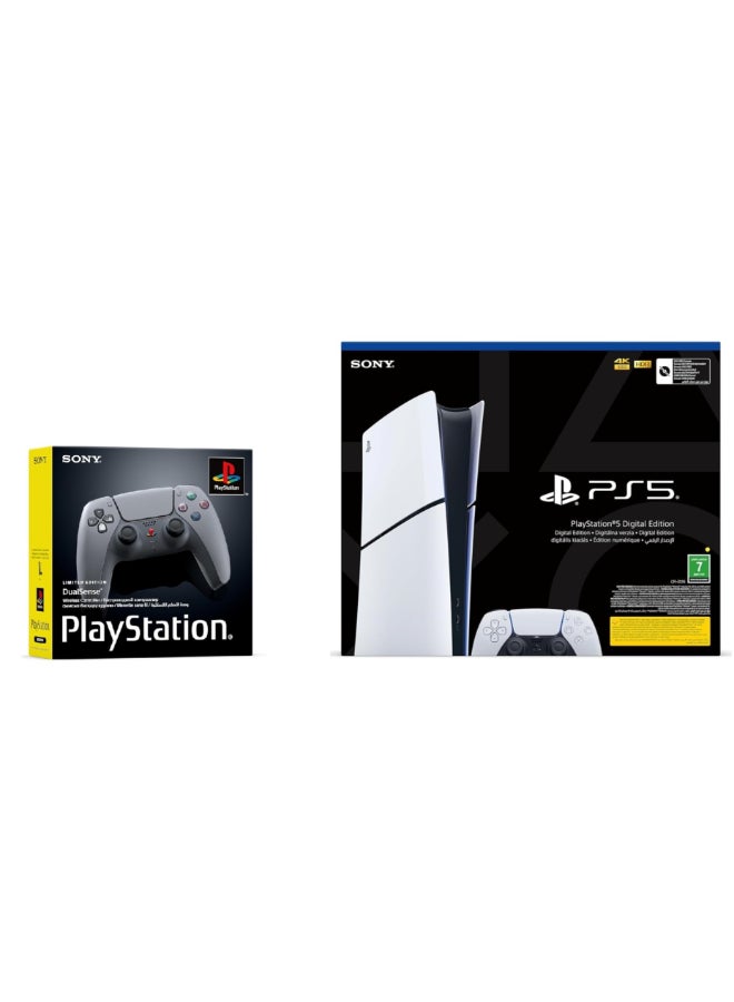 PlayStation 5 Digital Edition - Official KSA Version With Extra DualSense Wireless Controller – 30th Anniversary