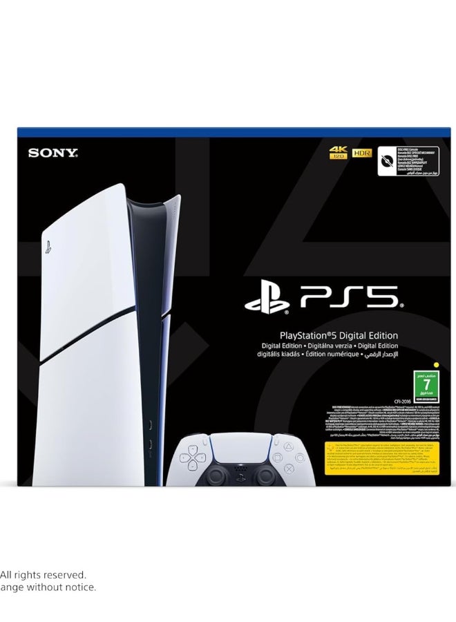 PlayStation 5 Digital Edition - Official KSA Version With Extra DualSense Wireless Controller – 30th Anniversary