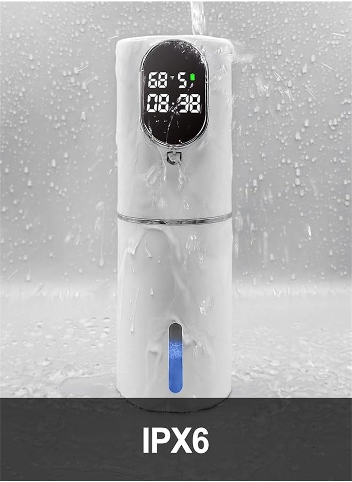 Automatic foaming smart sensor soap dispenser, non-contact soap dispenser, waterproof and rechargeable, suitable for bathroom, kitchen and toilet hotel