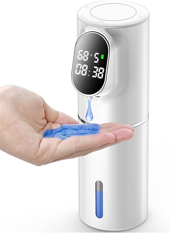 Automatic Liquid Smart Sensor Soap Dispenser, Gel Type, 5 Levels Adjustable, Waterproof Rechargeable for Bathroom Kitchen Toilet Hotel
