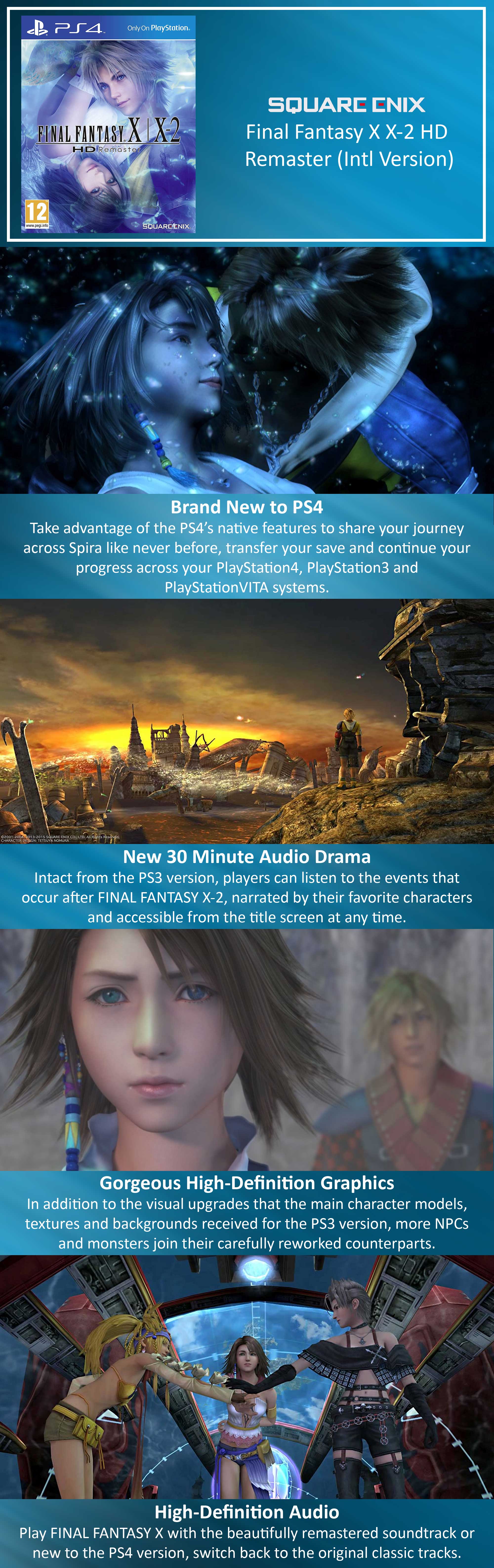 Final Fantasy X X-2 HD Remaster (Intl Version) - PlayStation 4 (PS4)