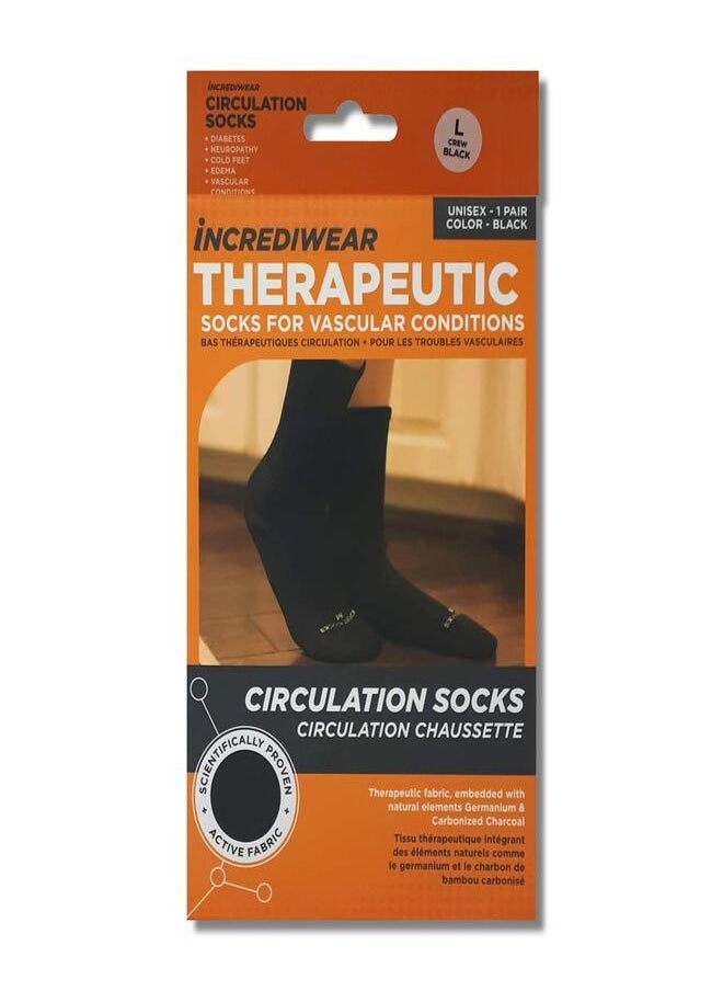 CIRCULATION SOCKS ANKLE GREY L