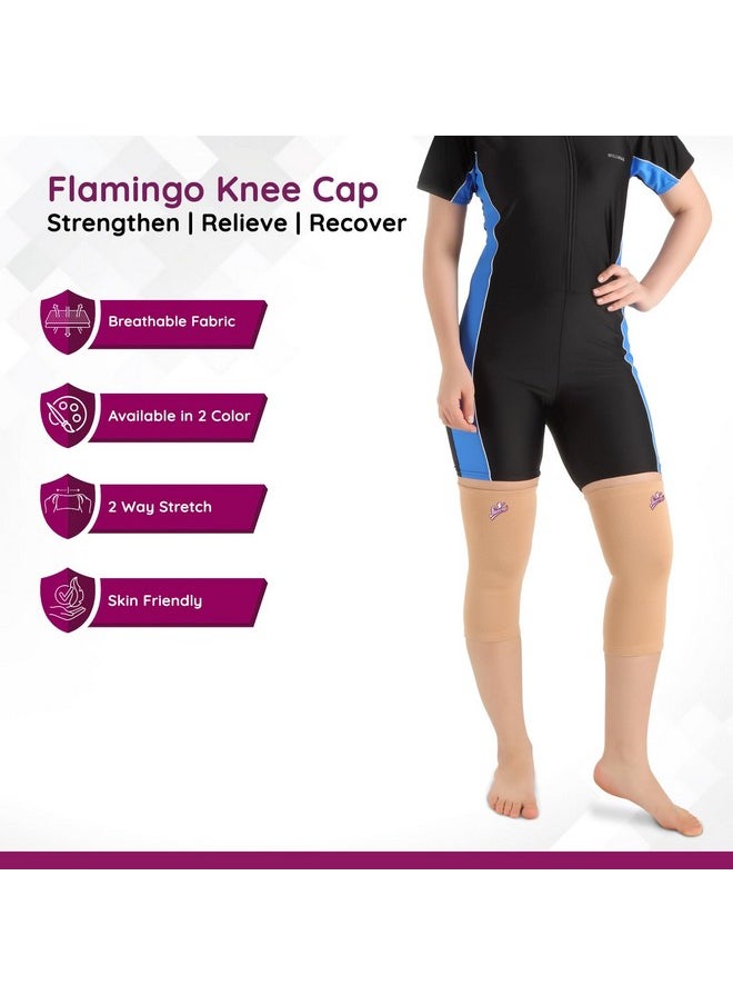 Knee Cap - Breathable Support Sleeve For Knee Pain Relief And Stability| For Men And Women | Size - Large | 1 Pair Pack