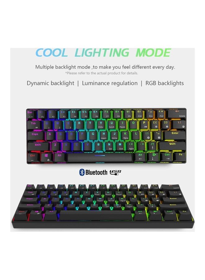 RGB Dual Mode Mechanical Gaming Keyboard Black