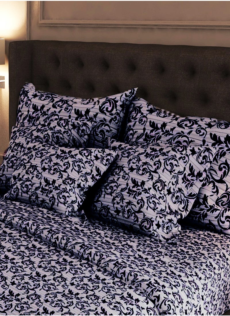 Amali Bedsheet Set Including Duvet Cover Fitted Sheet and Pillow Cases for Home
