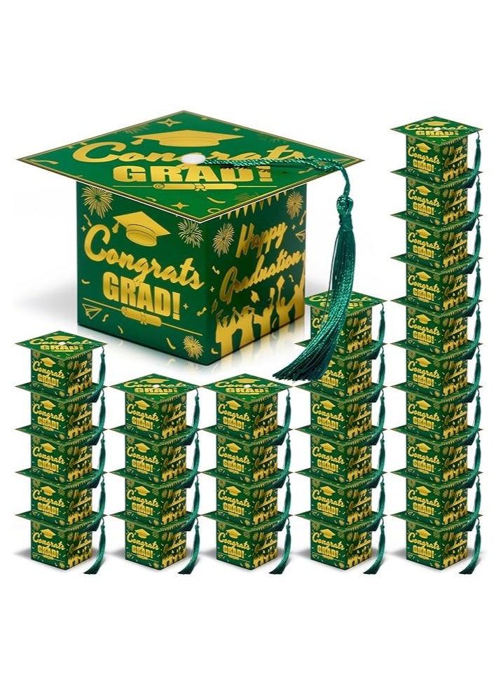 36 Pack Mini Graduation Cap Gift Boxes, 2025 Graduation Candy Boxes with Tassel, Graduation Centerpieces for Tables Party Decorations, Small Treat Boxes for Graduation Party Favors Supplies