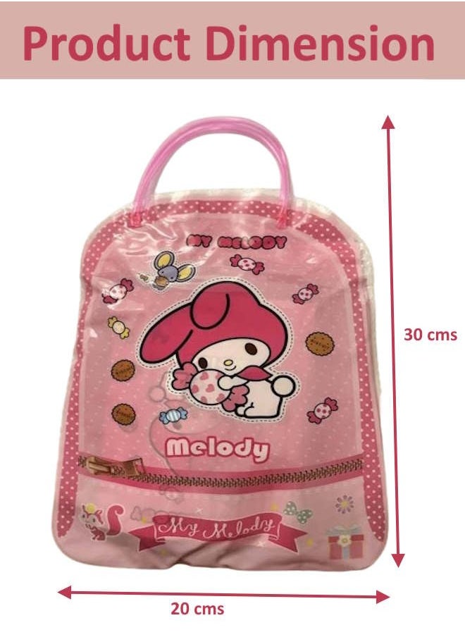 Melody Anime Portable Stationery 7pcs/Set Bags Children's Cute Cartoon Student Pencil Box Cosplay Kid Party Favors Return Gifts Toy 12 sets