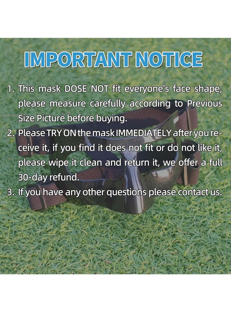 Nose Guard for Broken Nose, Face Shield Masks for Soccer and Basketball Sports, Adjustable for Adults and Teenagers, Suitable for Men and Women