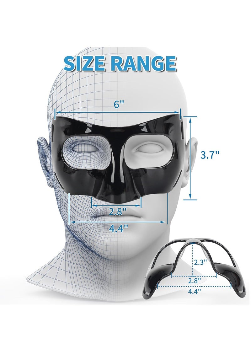 Nose Guard for Broken Nose, Face Shield Masks for Soccer and Basketball Sports, Adjustable for Adults and Teenagers, Suitable for Men and Women