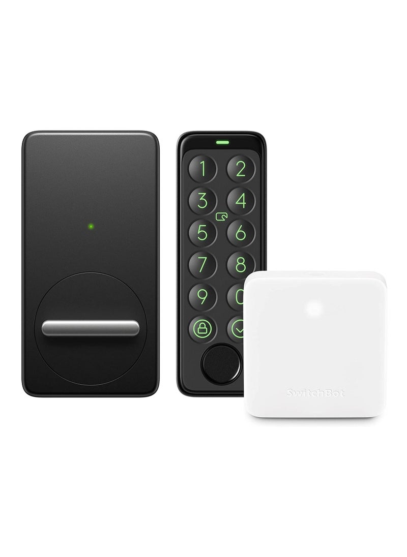 Wi-Fi Smart Lock with Keypad Touch, Fingerprint Entry Door Lock, Smart Door Lock Front Door, Electronic Smart Deadbolt Bundle